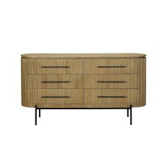 CHEST OF 6 DRAWERS BEIGE OAK 160 